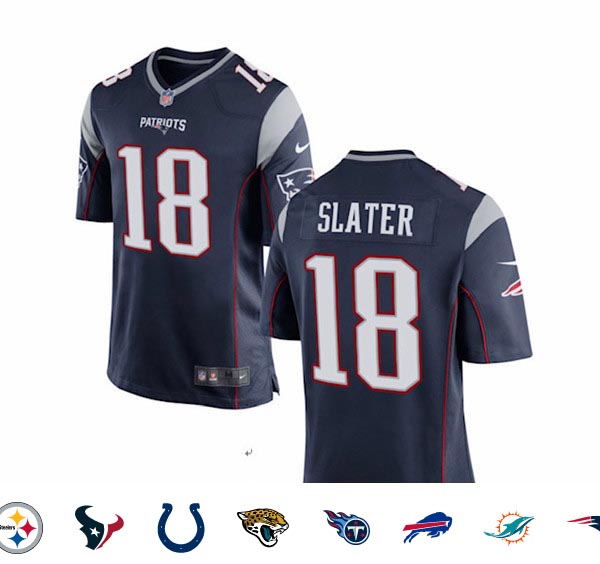 New England Patriots #18 Matthew Slater Blue Vapor Limited Jersey New England Patriots #18 Matthew Slater Blue Vapor Limited Jersey