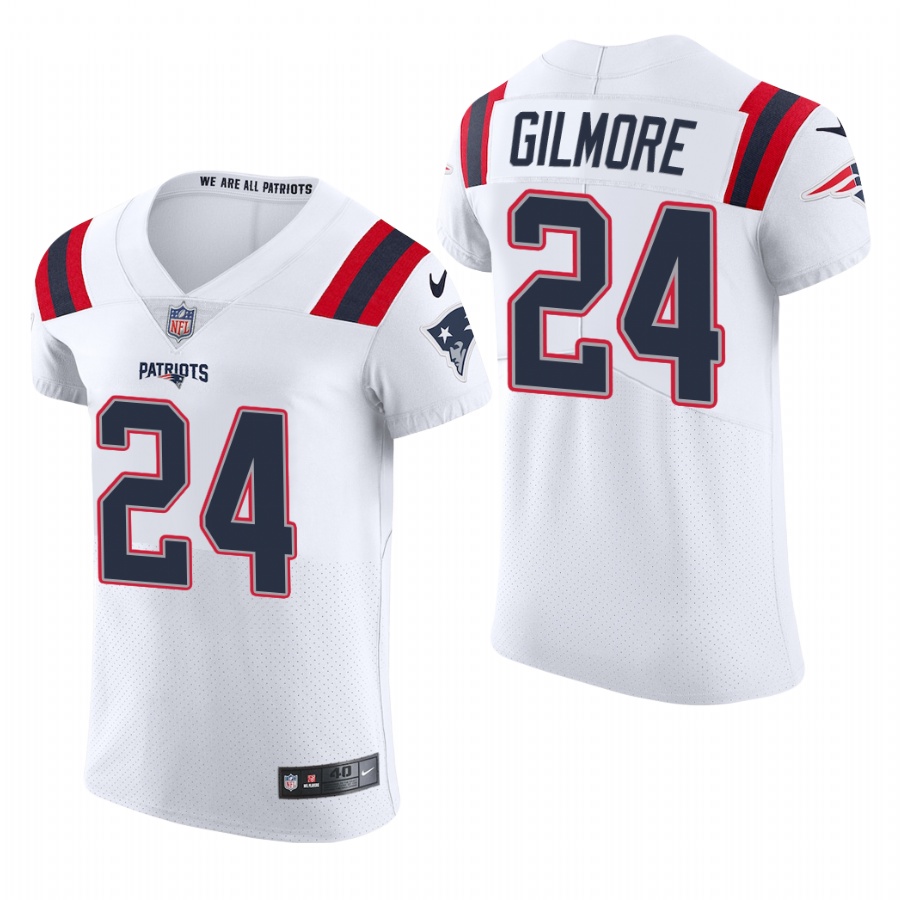 New England Patriots #24 Stephon Gilmore Nike Men's White Team Color Men's Stitched NFL 2020 Vapor Untouchable Elite Jersey New England Patriots #24 Stephon Gilmore Nike Men's White Team Color Men's Stitched NFL 2020 Vapor Untouchable Elite Jersey