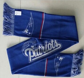 New England Patriots Blue Metallic Thread Scarf New England Patriots Blue Metallic Thread Scarf