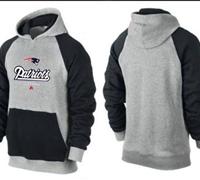 New England Patriots Critical Victory Pullover Hoodie Grey & Blue