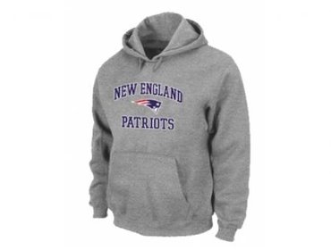 New England Patriots Heart & Soul Pullover Hoodie Grey