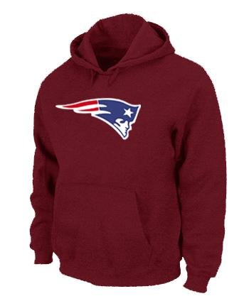 New England Patriots Logo Pullover Hoodie RED New England Patriots Logo Pullover Hoodie RED