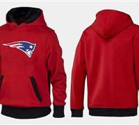 New England Patriots Logo Pullover Hoodie Red & Black
