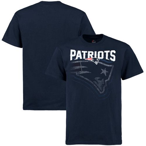 New England Patriots Majestic Empty Backfield T-Shirt Navy