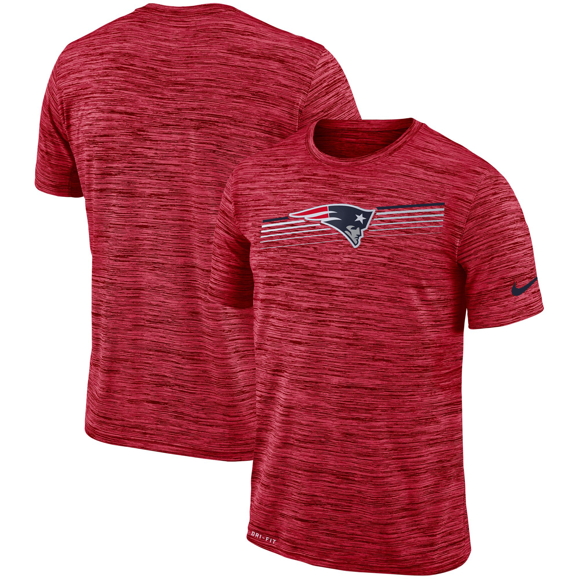 New England Patriots Nike Sideline Velocity Performance T-Shirt Heathered Scarlet New England Patriots Nike Sideline Velocity Performance T-Shirt Heathered Scarlet