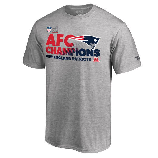 New England Patriots Pro Line By Fanatics Branded Heathered Gray 2016 AFC Conference Champions Trophy Collection Locker Room T-Shirt New England Patriots Pro Line By Fanatics Branded Heathered Gray 2016 AFC Conference Champions Trophy Collection Locker Room T-Shirt