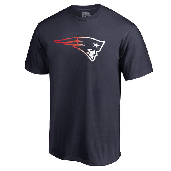 New England Patriots Pro Line By Fanatics Branded Navy Big & Tall Gradient Logo T-Shirt New England Patriots Pro Line By Fanatics Branded Navy Big & Tall Gradient Logo T-Shirt