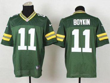 New Green Bay Packers #11 Jarrett Boykin Green Team Color NFL Elite Jersey