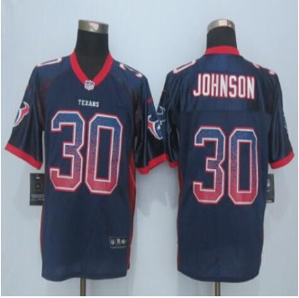 New Houston Texans #30 Kevin Johnson Navy Blue Team Color Men's Stitched NFL Elite Drift Fashion Jersey New Houston Texans #30 Kevin Johnson Navy Blue Team Color Men's Stitched NFL Elite Drift Fashion Jersey