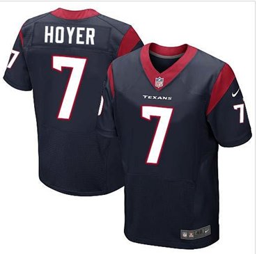 New Houston Texans #7 Brian Hoyer Navy Blue Team Color Men's Stitched NFL Elite Jersey New Houston Texans #7 Brian Hoyer Navy Blue Team Color Men's Stitched NFL Elite Jersey