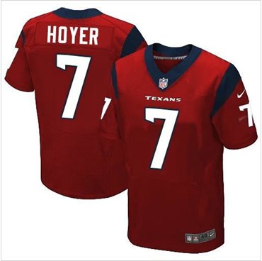 New Houston Texans #7 Brian Hoyer Red Alternate Men's Stitched NFL Elite Jersey New Houston Texans #7 Brian Hoyer Red Alternate Men's Stitched NFL Elite Jersey