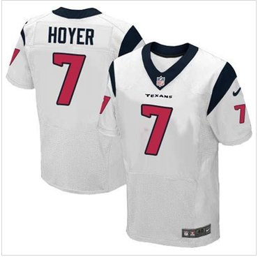 New Houston Texans #7 Brian Hoyer White Men's Stitched NFL Elite Jersey New Houston Texans #7 Brian Hoyer White Men's Stitched NFL Elite Jersey