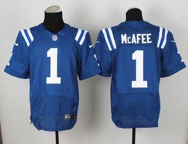 New Indianapolis Colts #1 Pat McAfee Blue Team Color NFL Elite Jersey New Indianapolis Colts #1 Pat McAfee Blue Team Color NFL Elite Jersey