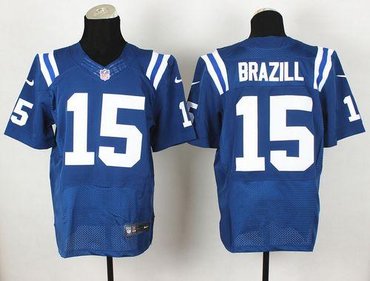 New Indianapolis Colts #15 LaVon Brazill Royal Blue Team Color NFL Elite Jersey