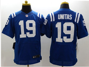New Indianapolis Colts #19 Johnny Unitas Royal Blue Team Color Men''s Stitched NFL Elite Jersey New Indianapolis Colts #19 Johnny Unitas Royal Blue Team Color Men''s Stitched NFL Elite Jersey