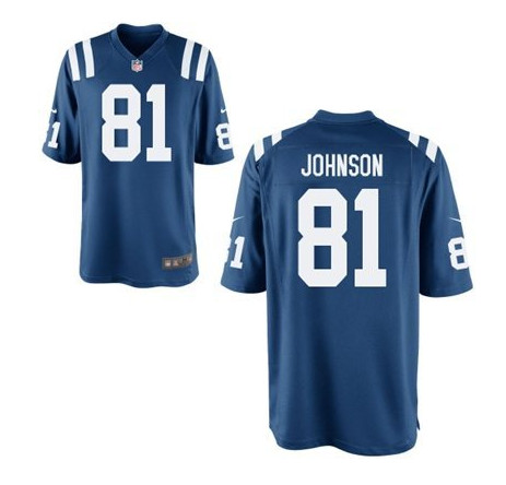 New Indianapolis Colts #81 Andre Johnson Royal Blue Elite Jersey New Indianapolis Colts #81 Andre Johnson Royal Blue Elite Jersey