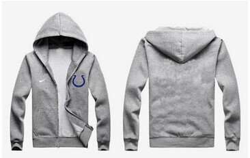 New Indianapolis Colts Authentic Logo Hoodie Grey New Indianapolis Colts Authentic Logo Hoodie Grey