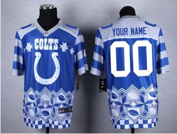 New Indianapolis Colts Customized Royal Blue Men's Stitched NFL Elite Noble jersey New Indianapolis Colts Customized Royal Blue Men's Stitched NFL Elite Noble jersey