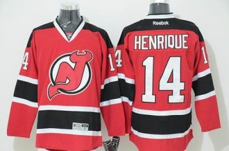 New Jersey Devils #14 Adam Henrique Red Stitched NHL Jersey
