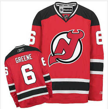 New Jersey Devils #6 Andy Greene Red Home Stitched NHL Jersey