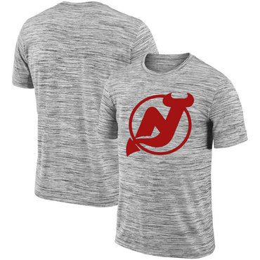 New Jersey Devils 2018 Heathered Black Sideline Legend Velocity Travel Performance T-Shirt New Jersey Devils 2018 Heathered Black Sideline Legend Velocity Travel Performance T-Shirt