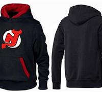 New Jersey Devils Pullover Hoodie Black & Red New Jersey Devils Pullover Hoodie Black & Red