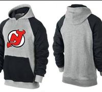 New Jersey Devils Pullover Hoodie Grey & Black New Jersey Devils Pullover Hoodie Grey & Black