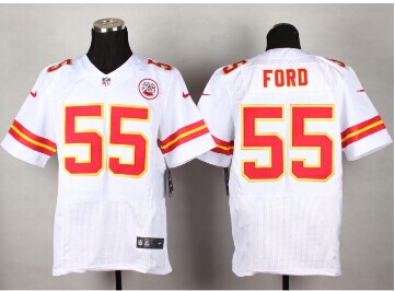 New Kansas City Chiefs #55 Dee Ford White NFL Elite Jersey