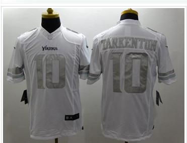 New Minnesota Vikings #10 Fran Tarkenton White NFL Limited Platinum Jersey New Minnesota Vikings #10 Fran Tarkenton White NFL Limited Platinum Jersey