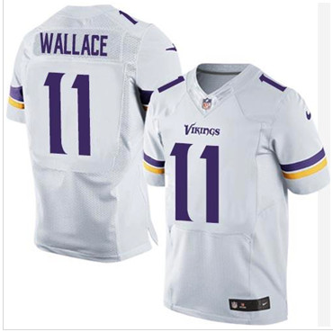 New Minnesota Vikings #11 Mike Wallace White Men's Stitched NFL Elite Jersey New Minnesota Vikings #11 Mike Wallace White Men's Stitched NFL Elite Jersey