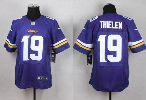 New Minnesota Vikings #19 Adam Thielen Purple Team Color Men's Stitched NFL Elite jersey New Minnesota Vikings #19 Adam Thielen Purple Team Color Men's Stitched NFL Elite jersey