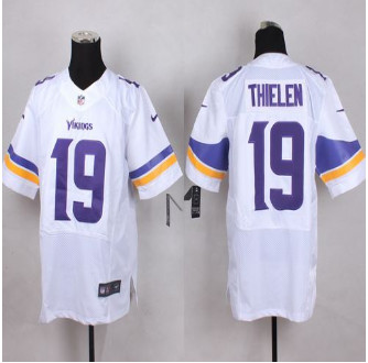New Minnesota Vikings #19 Adam Thielen White Men's Stitched NFL Elite Jersey New Minnesota Vikings #19 Adam Thielen White Men's Stitched NFL Elite Jersey