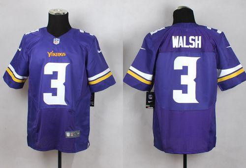 New Minnesota Vikings #3 Blair Walsh Purple Team Color Men's Stitched NFL Elite Jersey New Minnesota Vikings #3 Blair Walsh Purple Team Color Men's Stitched NFL Elite Jersey