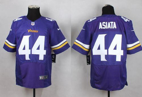New Minnesota Vikings #44 Matt Asiata Purple Team Color Men's Stitched NFL Elite Jersey New Minnesota Vikings #44 Matt Asiata Purple Team Color Men's Stitched NFL Elite Jersey