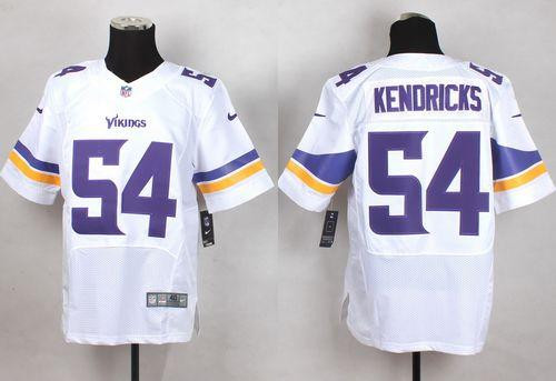 New Minnesota Vikings #54 Eric Kendricks White Men's Stitched NFL Elite Jersey New Minnesota Vikings #54 Eric Kendricks White Men's Stitched NFL Elite Jersey
