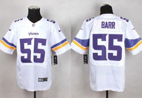New Minnesota Vikings #55 Anthony Barr White Men's Stitched NFL Elite Jersey New Minnesota Vikings #55 Anthony Barr White Men's Stitched NFL Elite Jersey