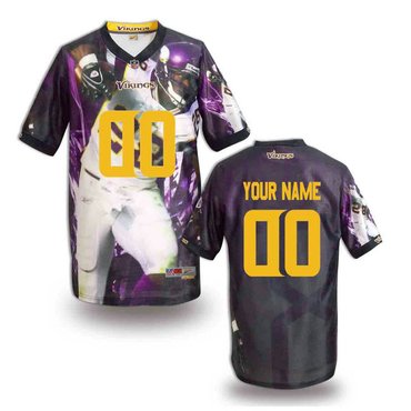 New Minnesota Vikings Customized Jersey-03 New Minnesota Vikings Customized Jersey-03