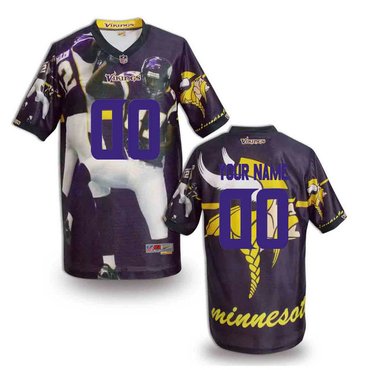 New Minnesota Vikings Customized Jersey-04 New Minnesota Vikings Customized Jersey-04