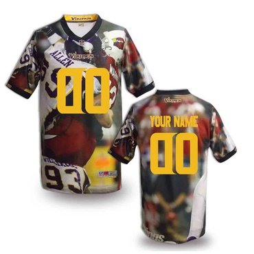 New Minnesota Vikings Customized Jersey-07 New Minnesota Vikings Customized Jersey-07