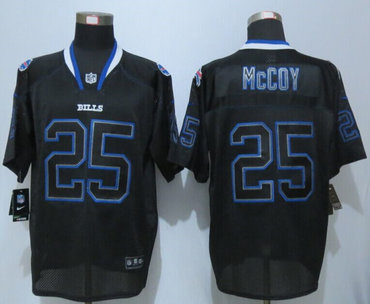 New New Buffalo Bills #25 LeSean McCoy Lights Out Black Elite Jerseys