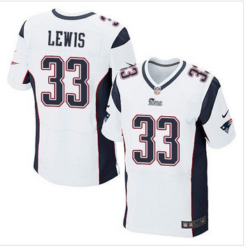 New New England Patriots #33 Dion Lewis White Men's Stitched NFL Elite Jersey New New England Patriots #33 Dion Lewis White Men's Stitched NFL Elite Jersey
