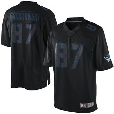New New England Patriots #87 Rob Gronkowski Black NFL Impact Limited Jersey