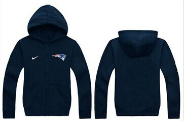 New New England Patriots Authentic Logo Hoodie Navy Blue