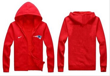 New New England Patriots Authentic Logo Hoodie Red