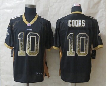 New New Orleans Saints 10 Cooks Drift Fashion Black Elite Jerseys