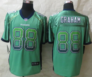 New New Seattle Seahawks #88 Jimmy Graham Drift Fashion Green Elite Jerseys New New Seattle Seahawks #88 Jimmy Graham Drift Fashion Green Elite Jerseys