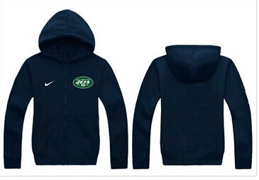 New New York Jets Authentic Logo Hoodie Navy Blue