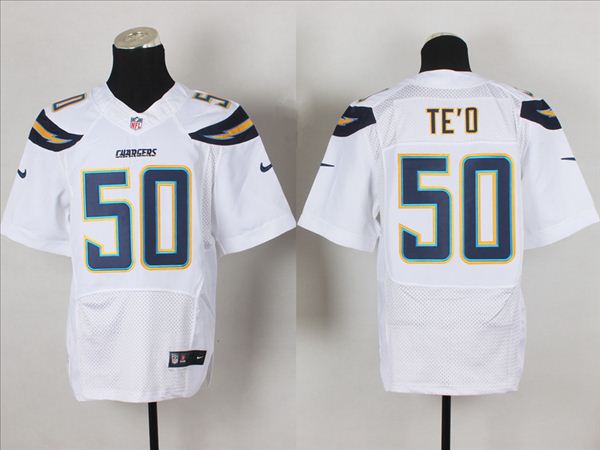 New Nike San Diego Chargers #50 Manti Teo White Elite Jersey New Nike San Diego Chargers #50 Manti Teo White Elite Jersey