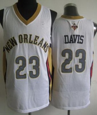 New Orleans Pelicans 23 Anthony Davis White Revolution 30 NBA Jerseys