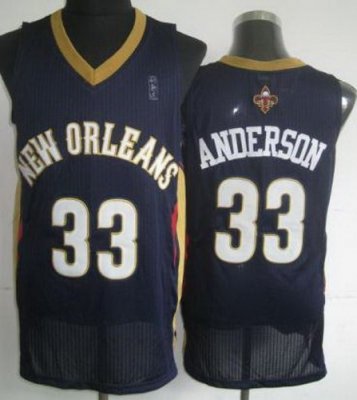 New Orleans Pelicans 33 Ryan Anderson Blue Revolution 30 NBA Jerseys